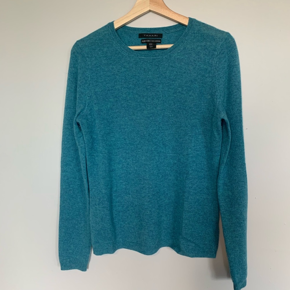 Tahari pure luxe 100% cashmere sweater